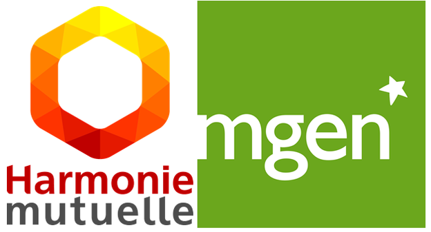 Logos Harmonie Mutuelle et MGEN